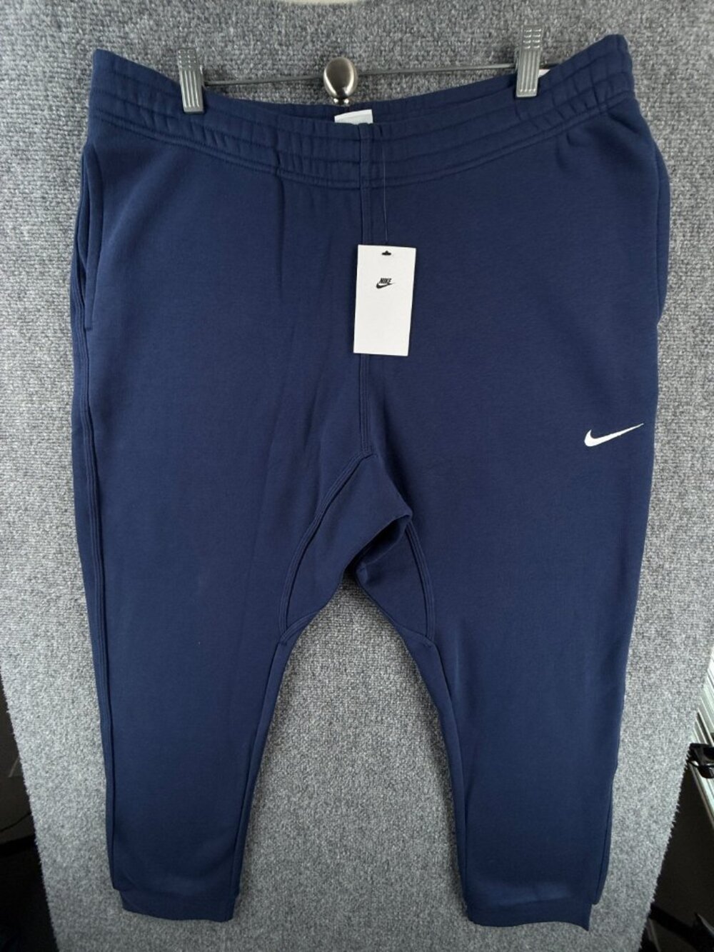 NWT Nike Club Men Tapered Leg Fleece Lined Jogger Pants Midnight Navy Blue 2XL